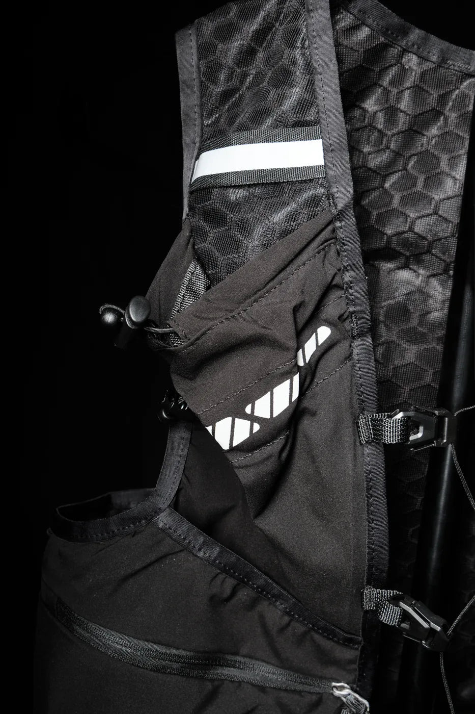 Reflective detailing close-up